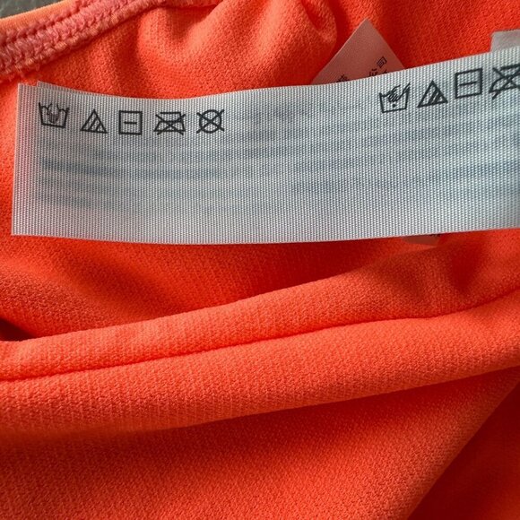 NWT Hollister Pineapple Neon Orange Gold Padded Swimsuit Womens Medium - Picture 9 of 9